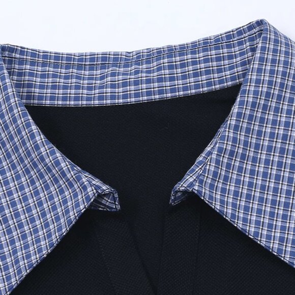 B.Sure Navy Blue Polo Shirt And Shorts Set - Picture 3 of 4